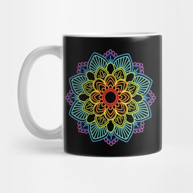 Mandala 24 rainbow by hoddynoddy